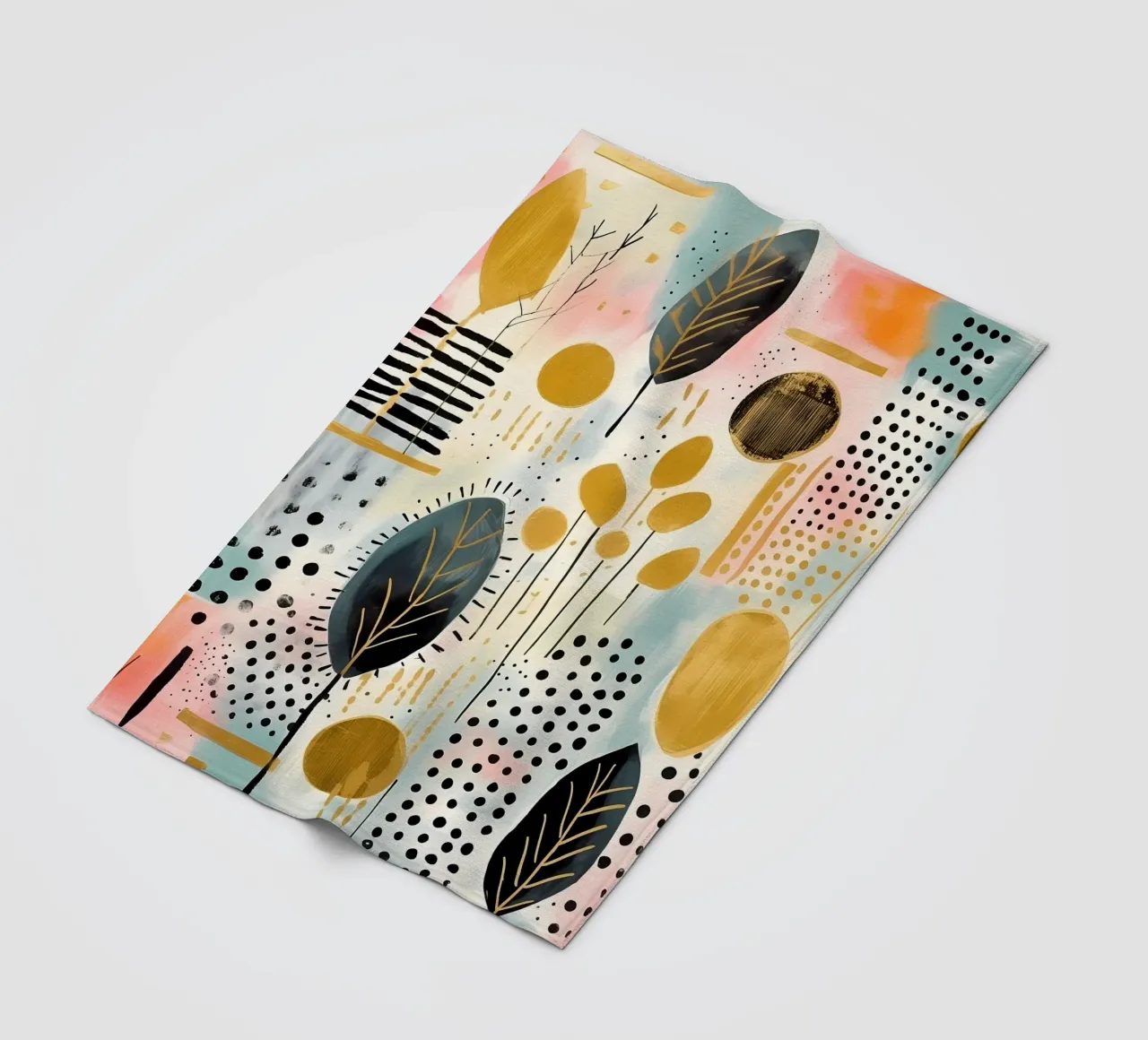 Boho Abstract 5 coperta in pile da Yaso Design Boho & Botanic