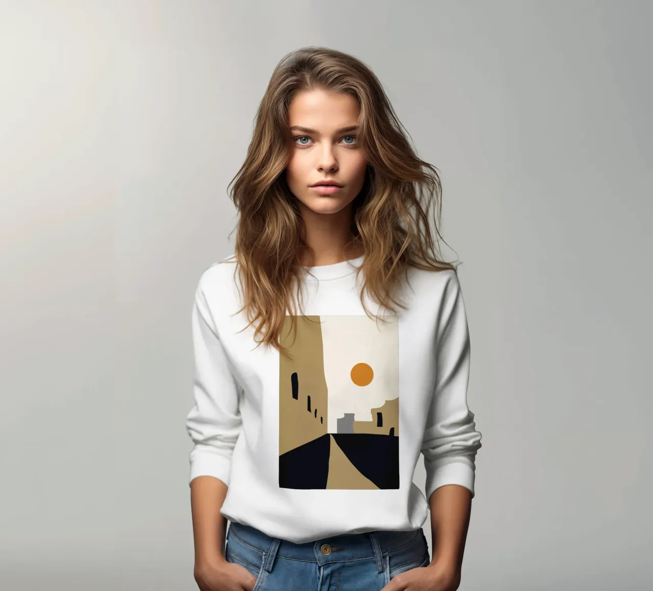 Street-Abstract sweatshirt by ThingDesign