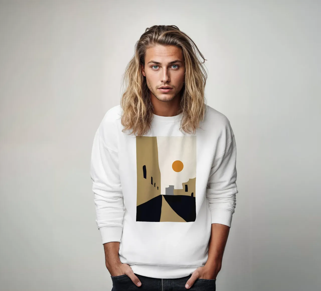 Street-Abstract sweatshirt by ThingDesign
