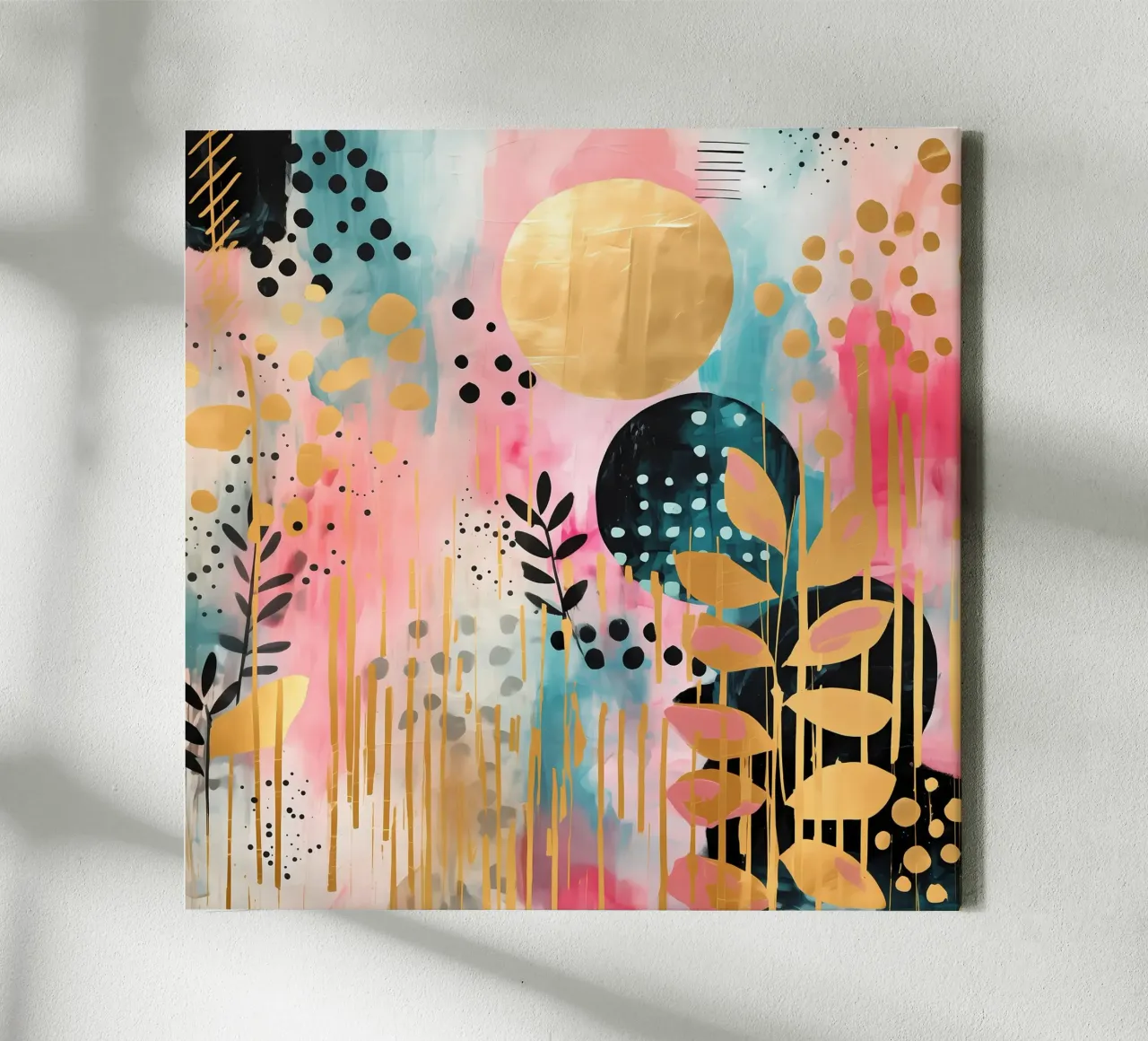Boho Abstract 6 tela con Cornice a cassetta da Yaso Design Boho & Botanic