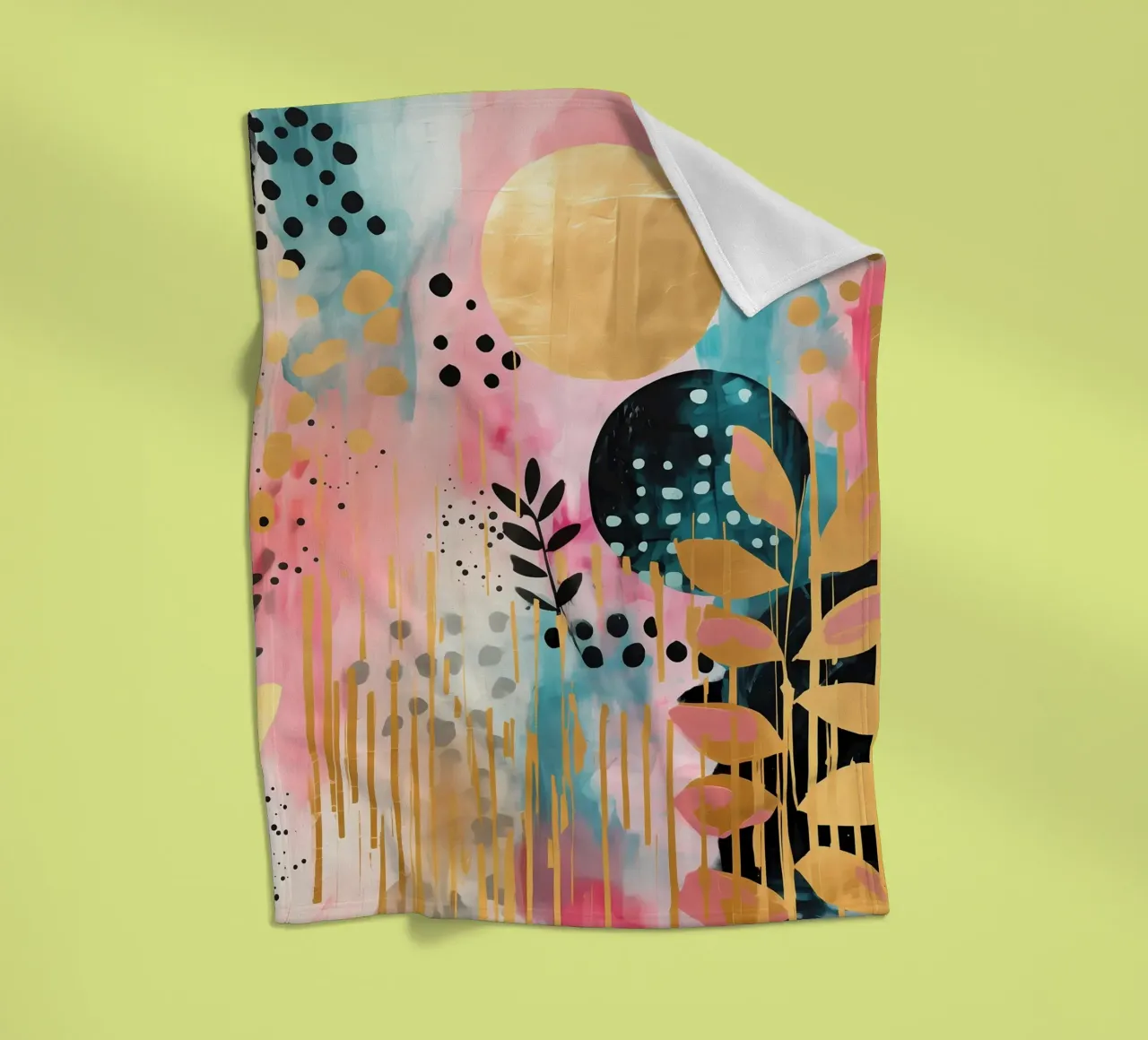 Boho Abstract 6 coperta in pile da Yaso Design Boho & Botanic