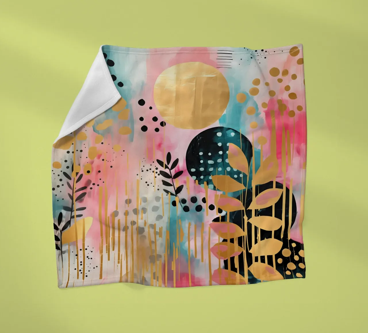 Boho Abstract 6 coperta in pile da Yaso Design Boho & Botanic