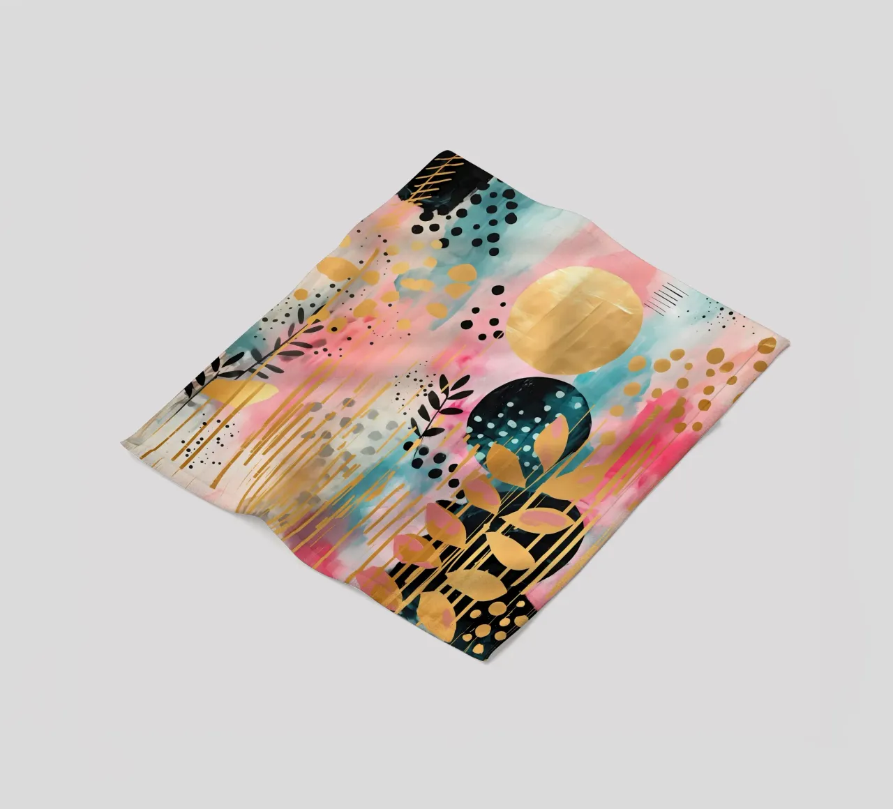Boho Abstract 6 coperta in pile da Yaso Design Boho & Botanic