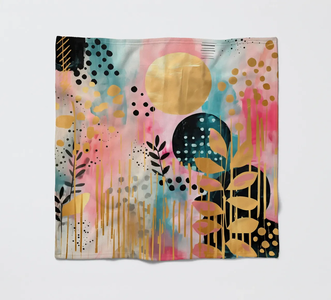 Boho Abstract 6 coperta in pile da Yaso Design Boho & Botanic