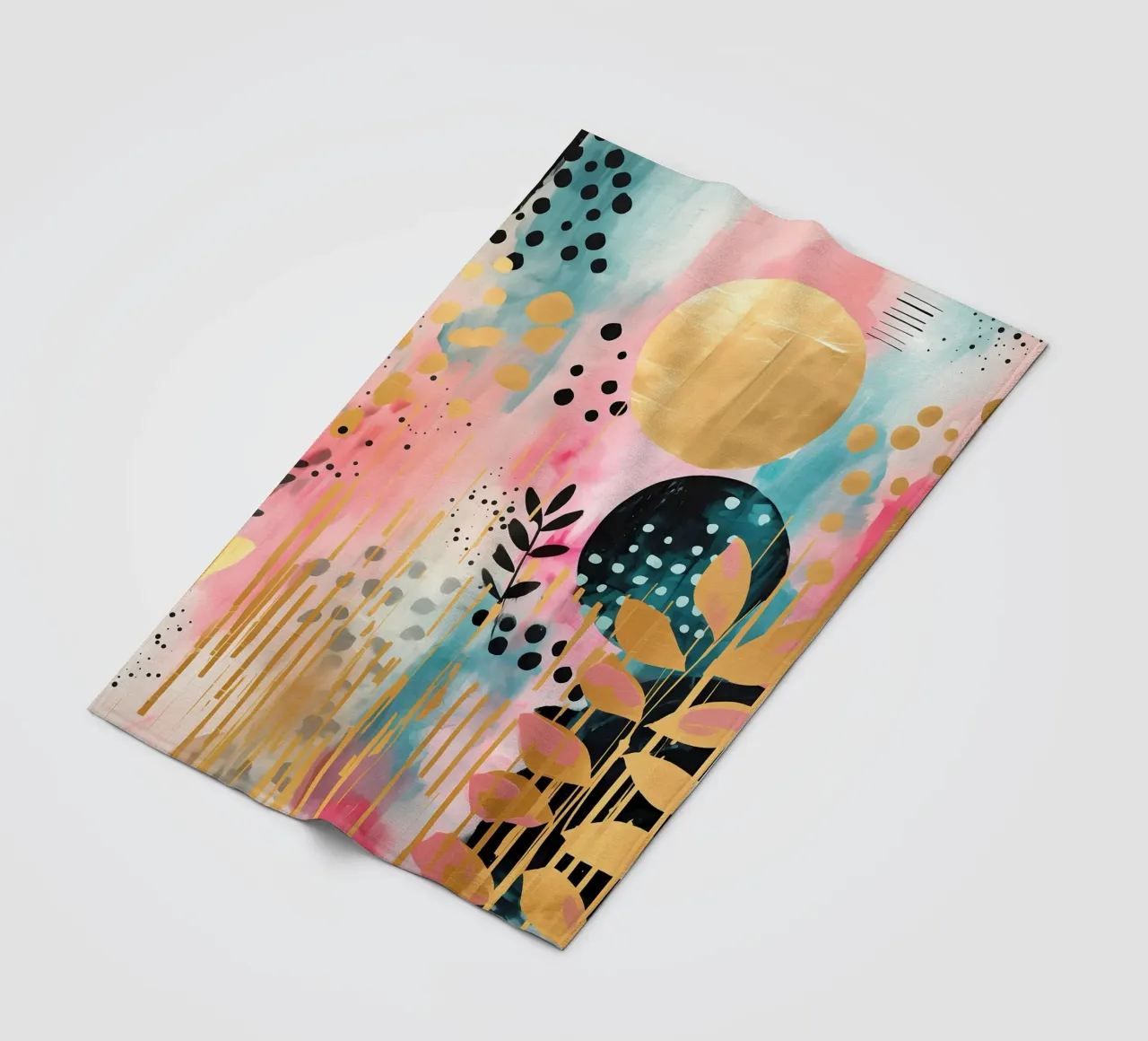 Boho Abstract 6 coperta in pile da Yaso Design Boho & Botanic