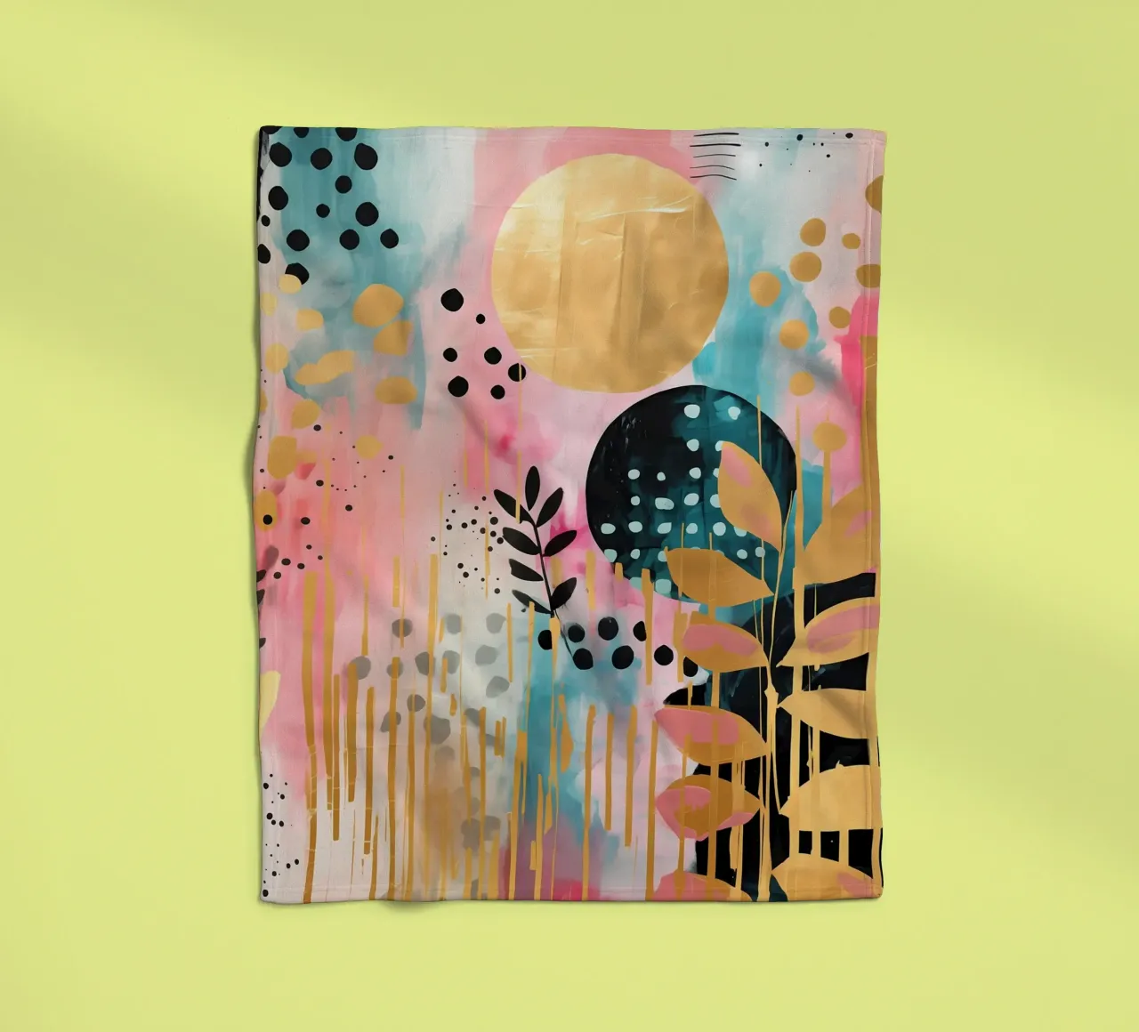 Boho Abstract 6 coperta in pile da Yaso Design Boho & Botanic
