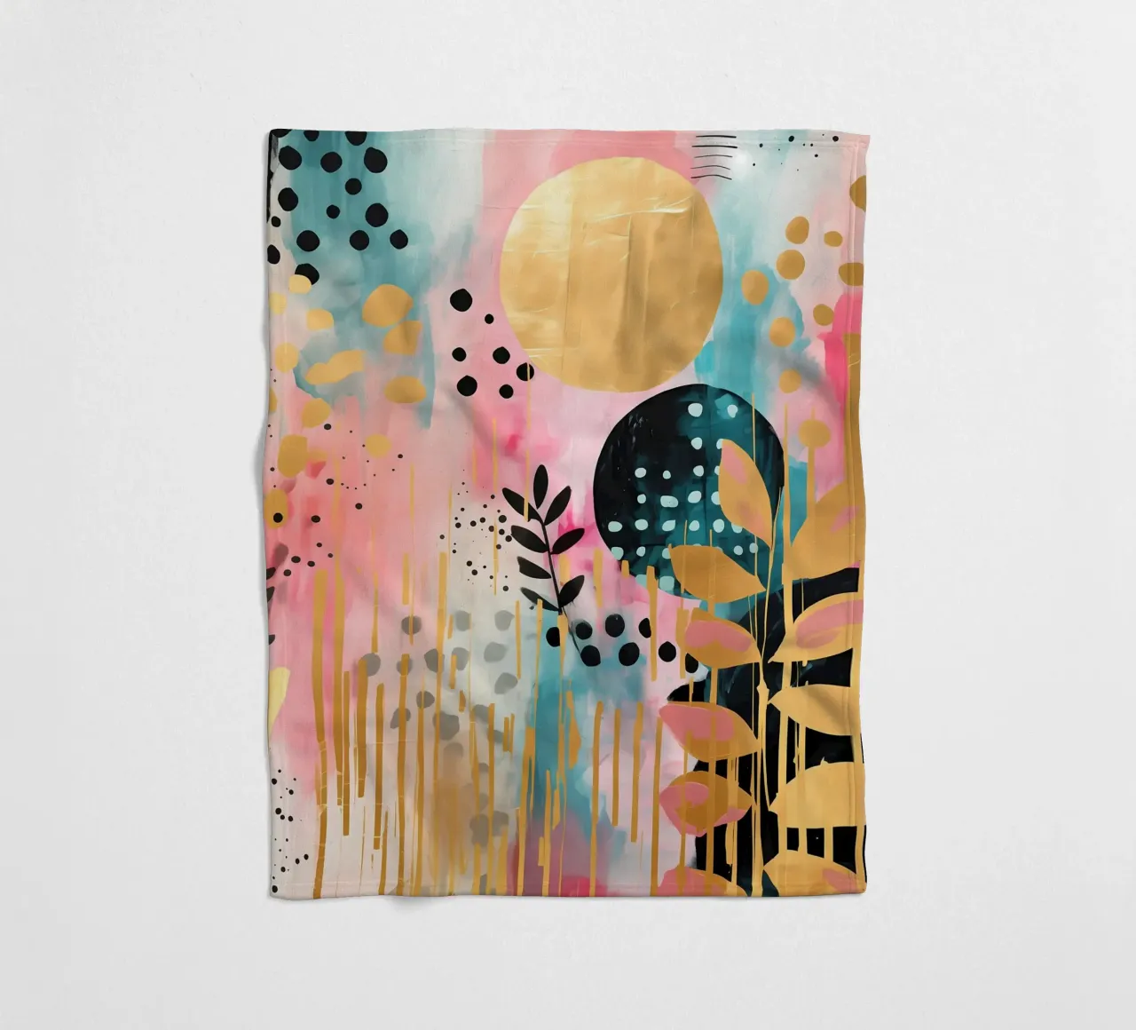 Boho Abstract 6 coperta in pile da Yaso Design Boho & Botanic
