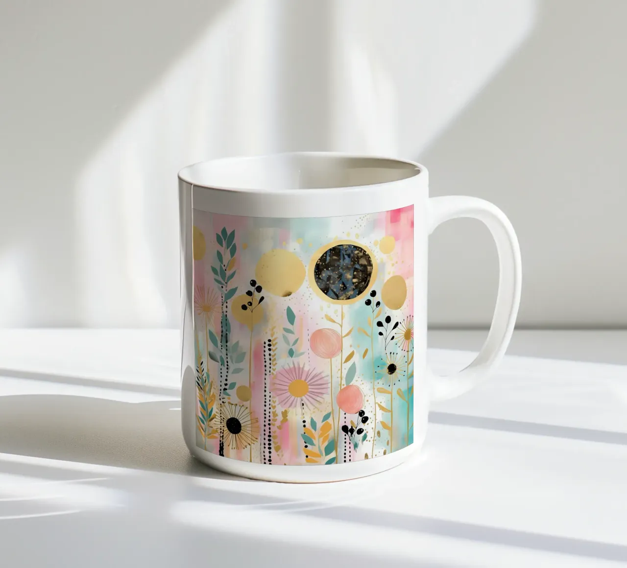 Boho Abstract 7 tazza in ceramica da Yaso Design Boho & Botanic