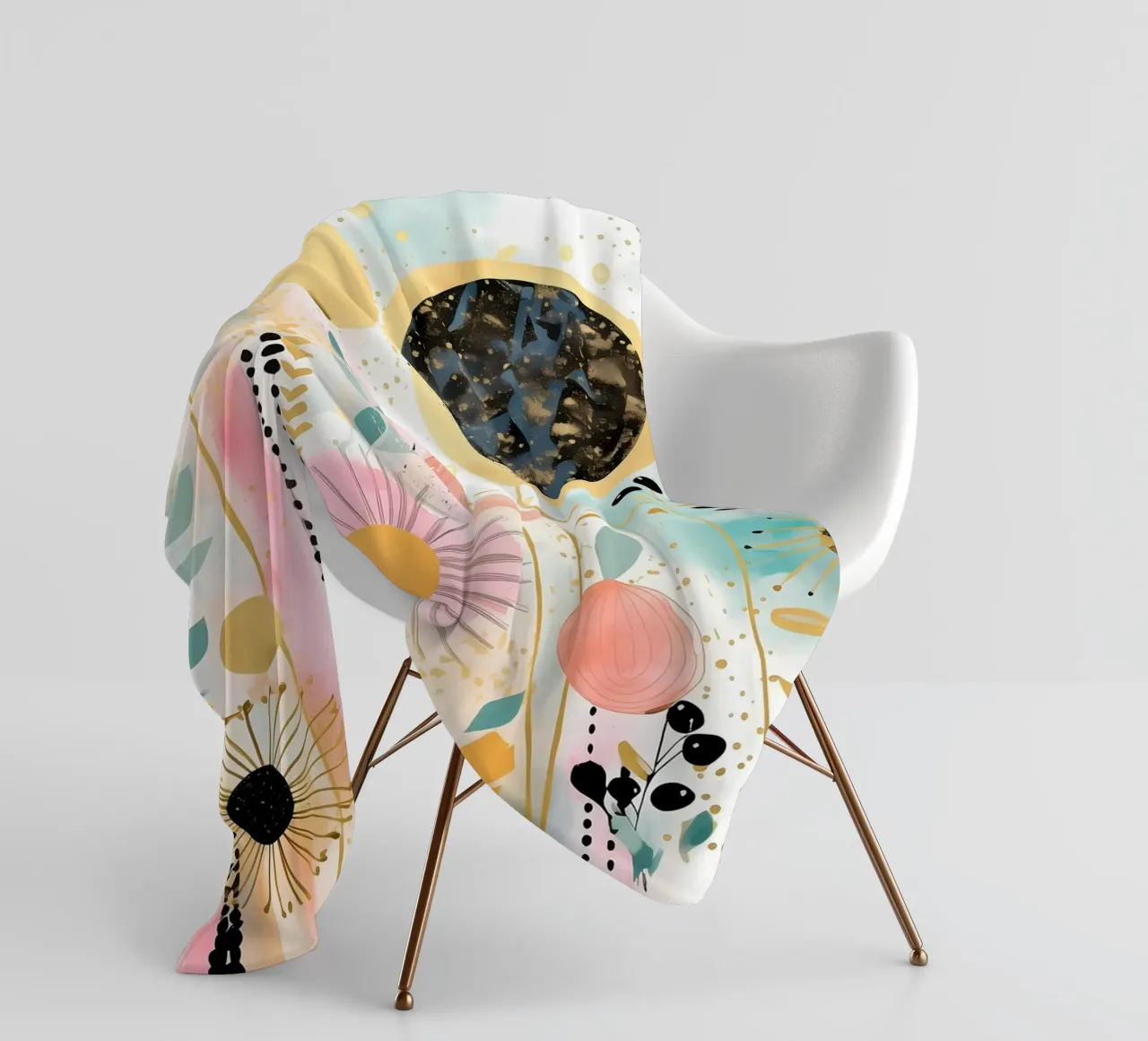 Boho Abstract 7 coperta in pile da Yaso Design Boho & Botanic