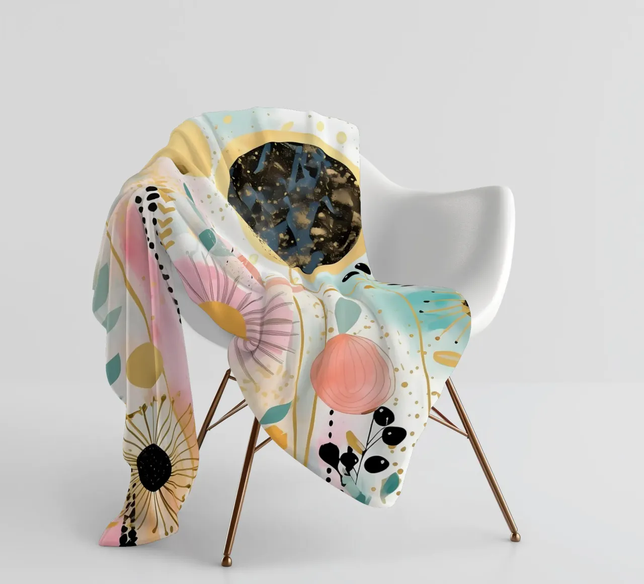 Boho Abstract 7 coperta in pile da Yaso Design Boho & Botanic