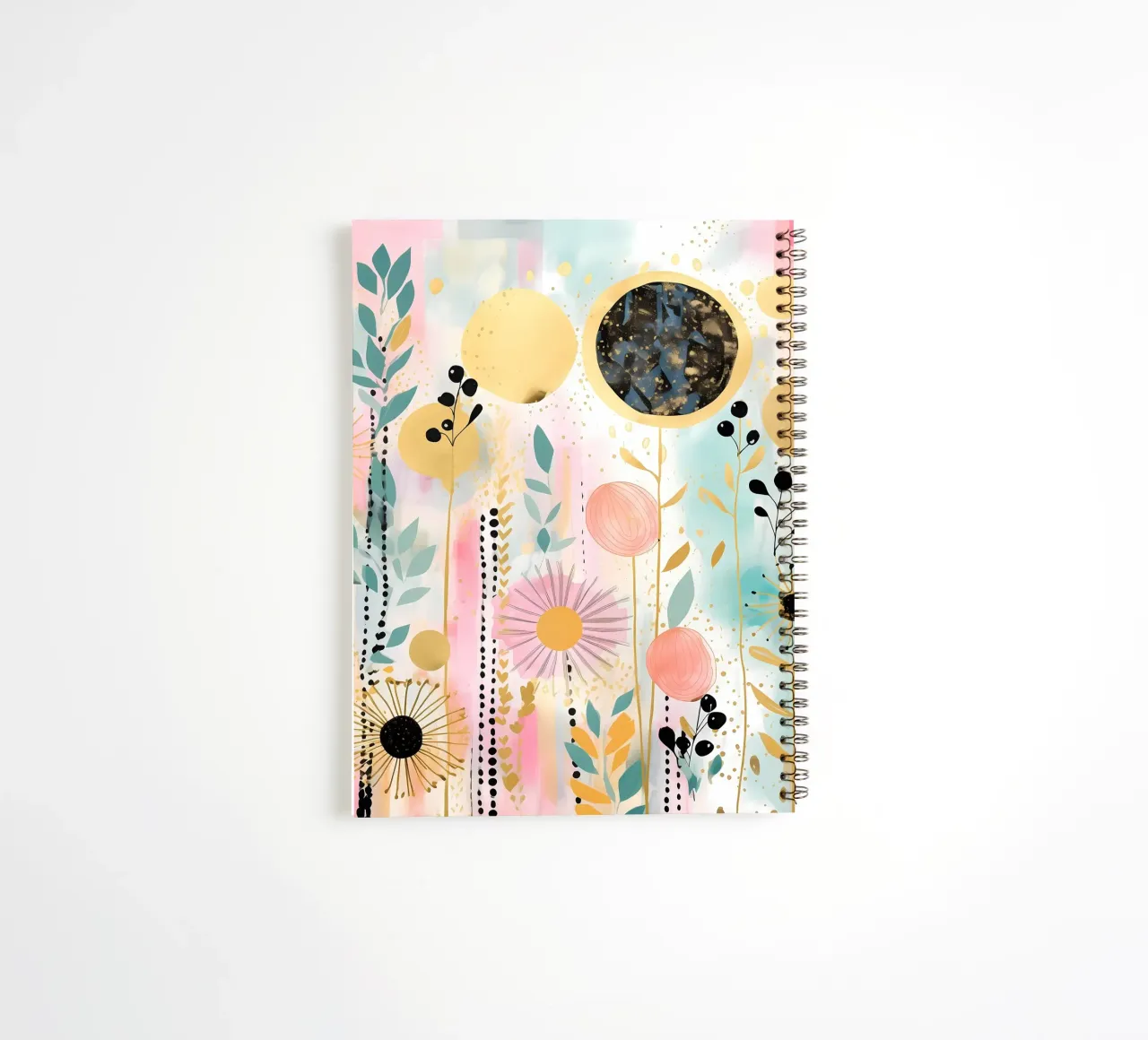 Boho Abstract 7 spiral notebook by Yaso Design Boho & Botanic