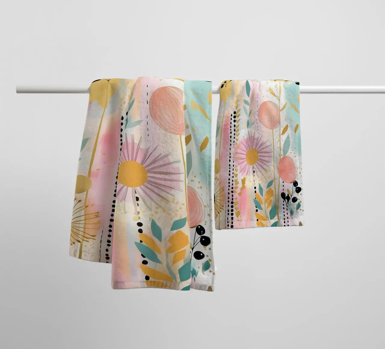 Boho Abstract 7 towel by Yaso Design Boho & Botanic