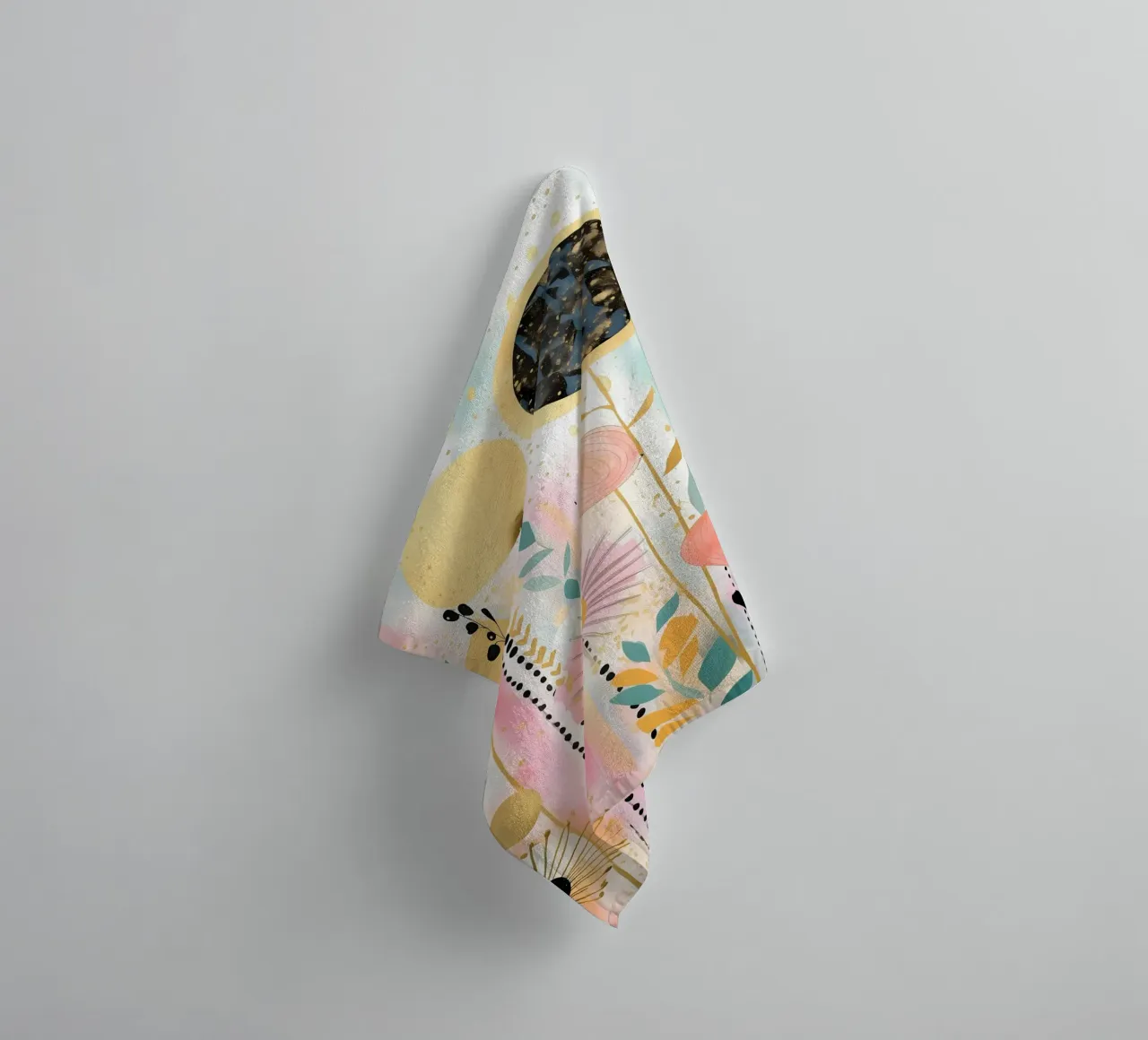 Boho Abstract 7 towel by Yaso Design Boho & Botanic