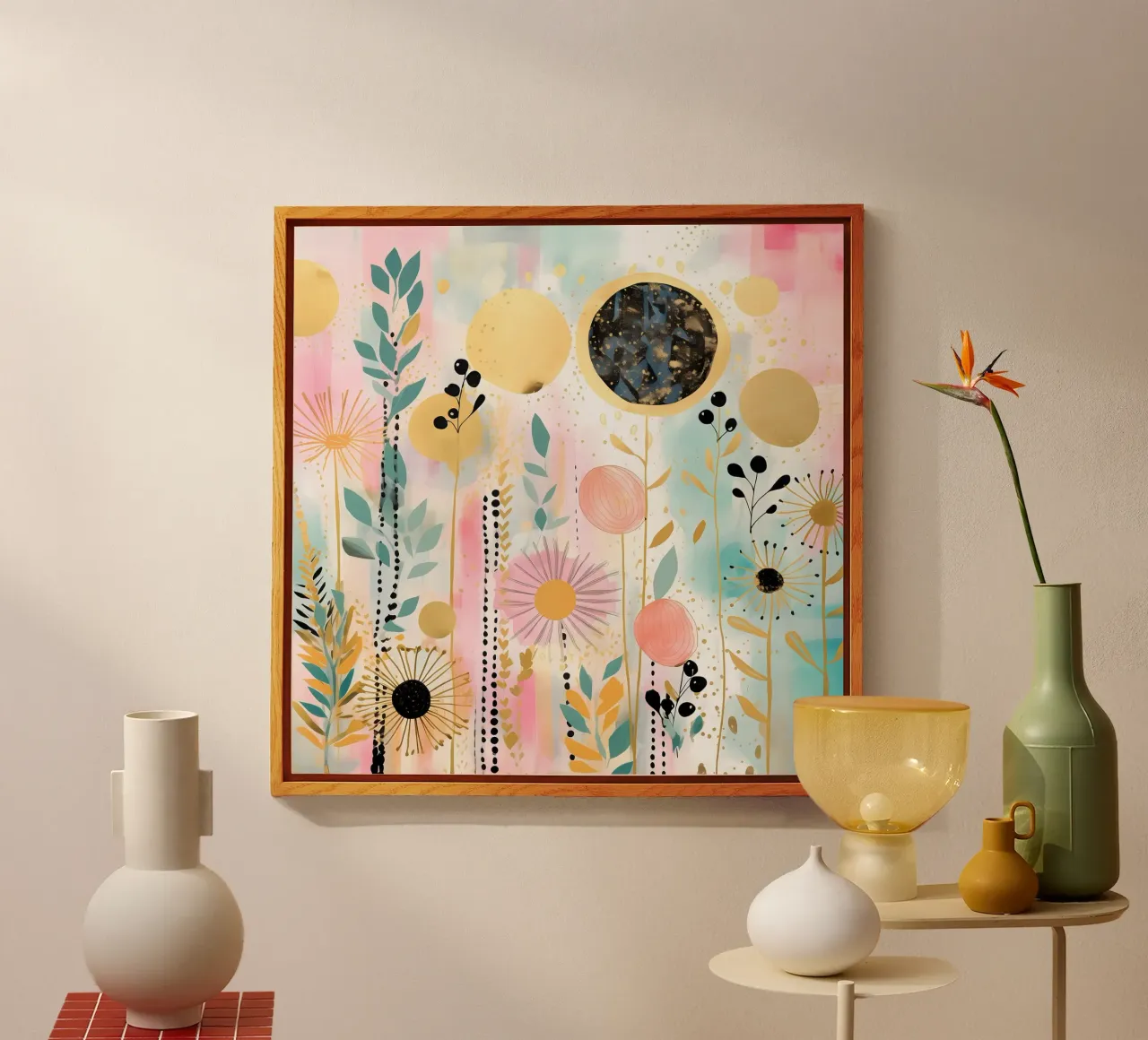 Boho Abstract 7 plexiglass da Yaso Design Boho & Botanic