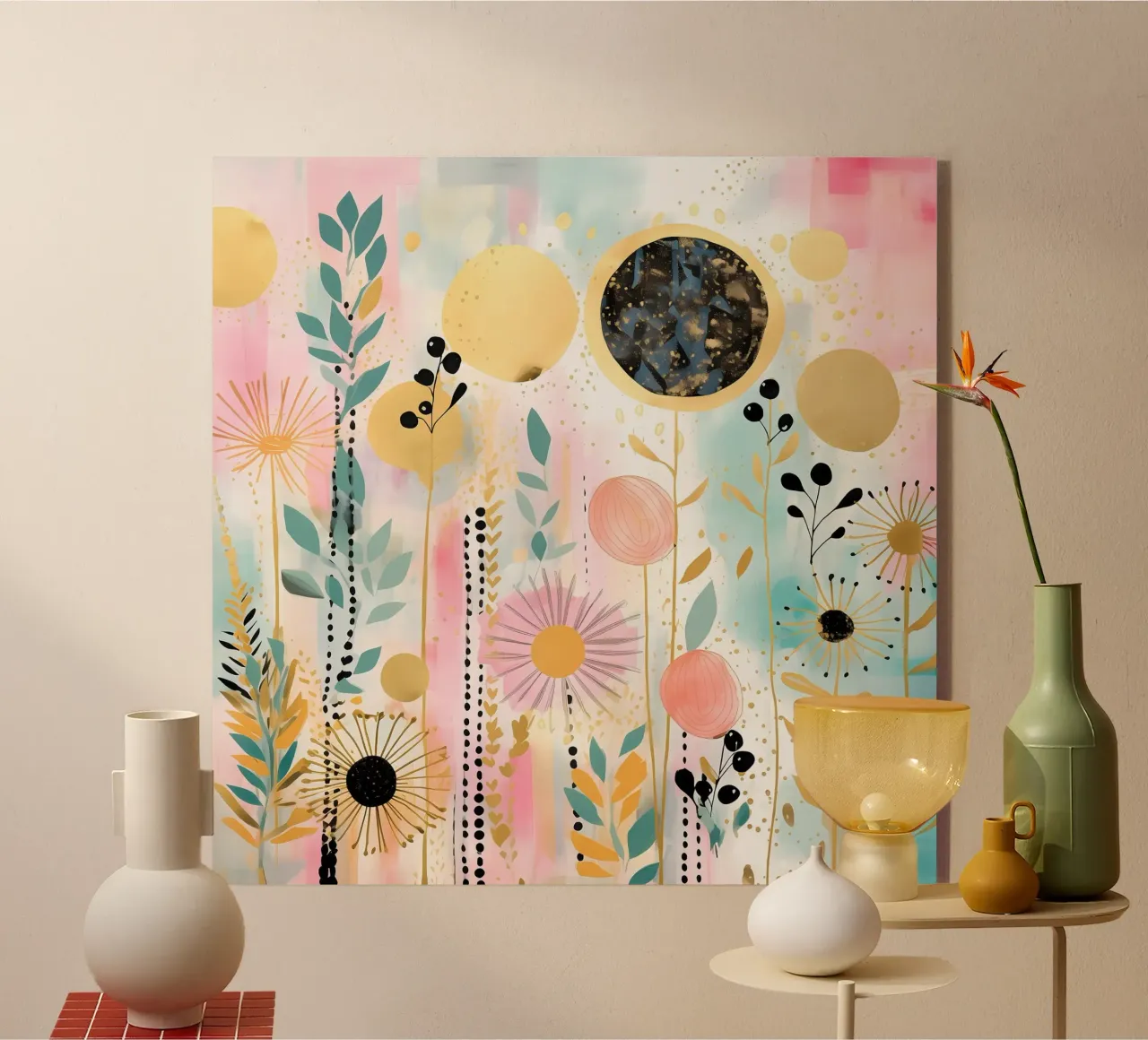 Boho Abstract 7 plexiglass da Yaso Design Boho & Botanic