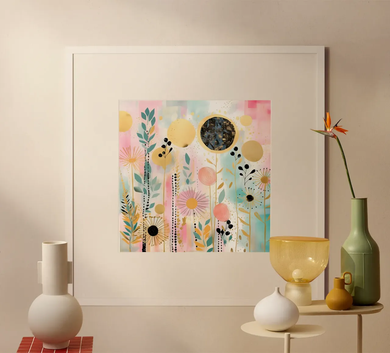 Boho Abstract 7 poster da Yaso Design Boho & Botanic