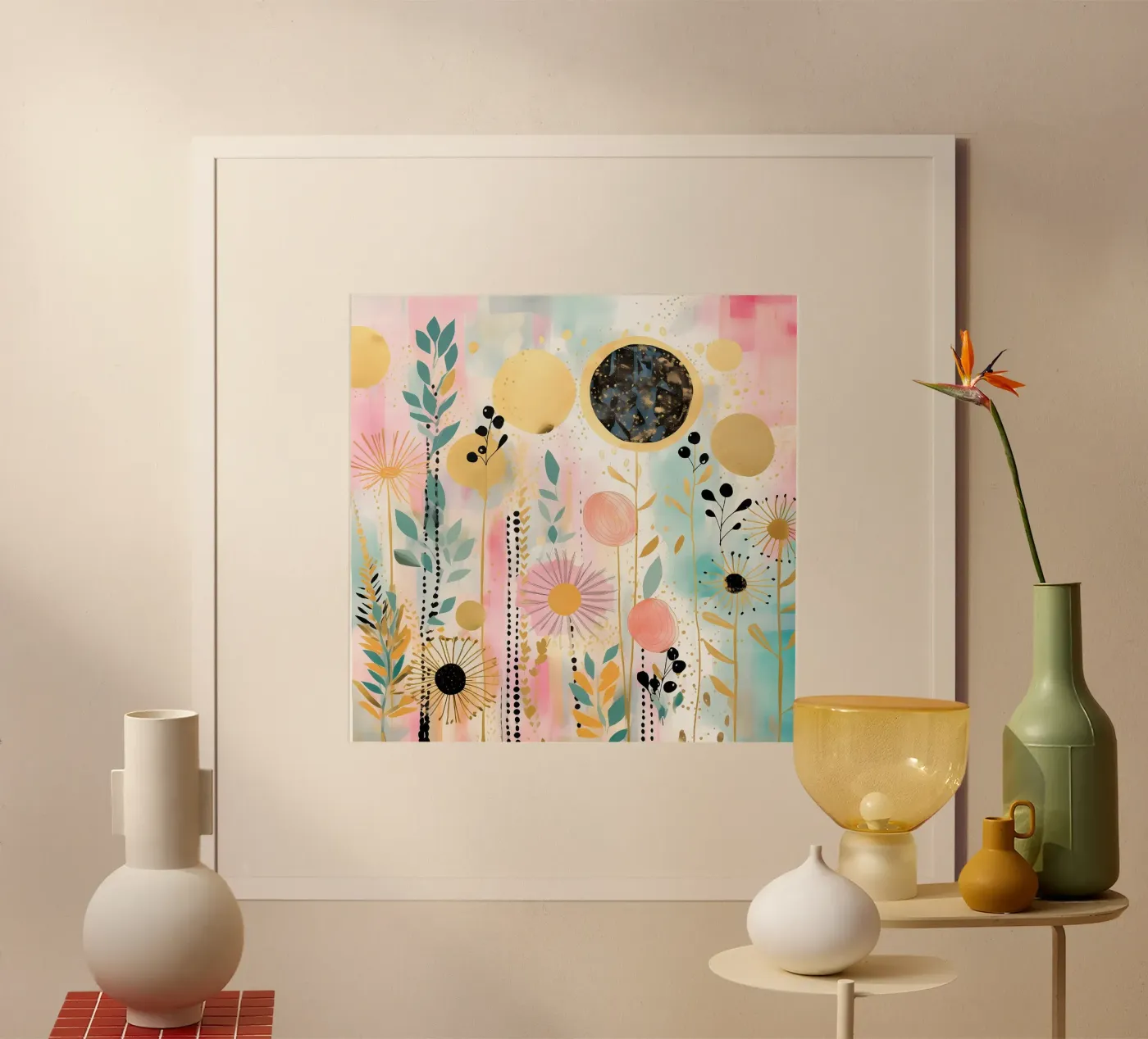 Boho Abstract 7 poster da Yaso Design Boho & Botanic