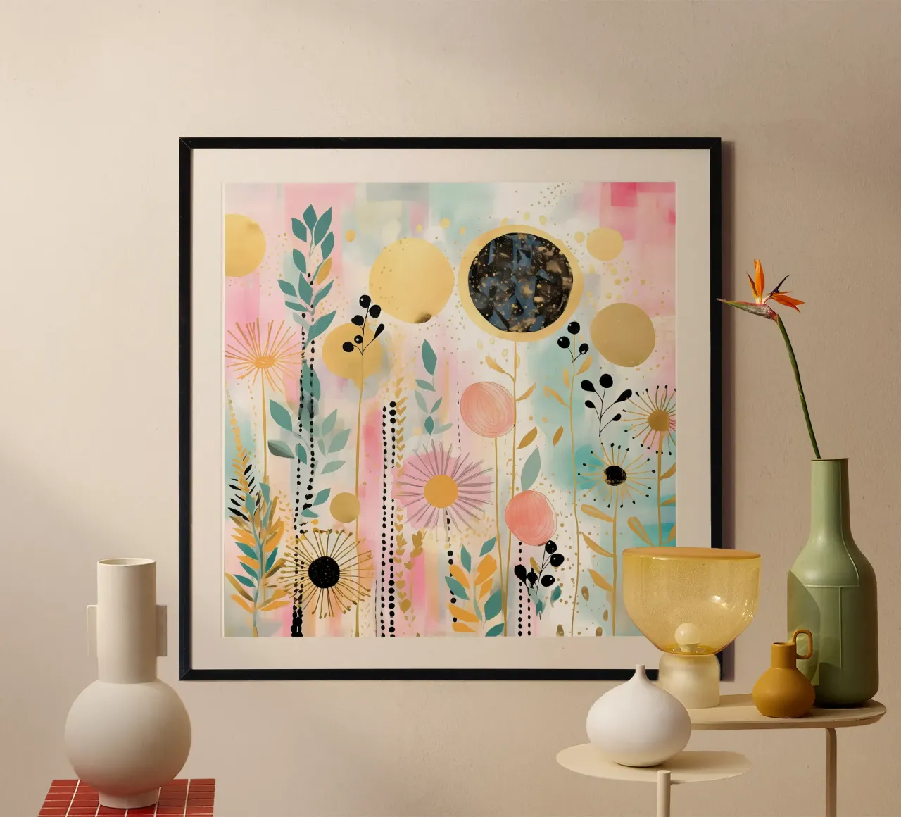 Boho Abstract 7 poster da Yaso Design Boho & Botanic