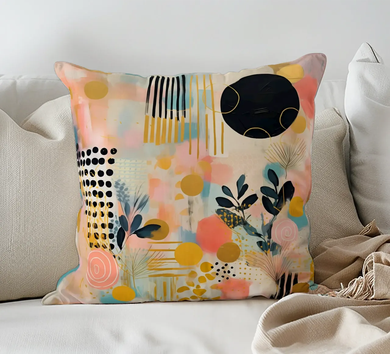 Boho Abstract 8 cuscino da Yaso Design Boho & Botanic