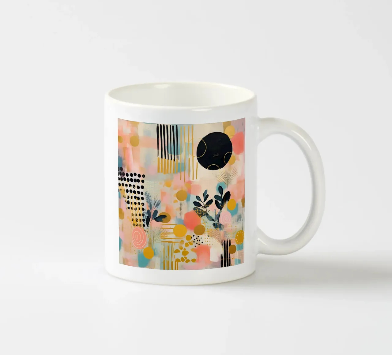 Boho Abstract 8 tazza in ceramica da Yaso Design Boho & Botanic