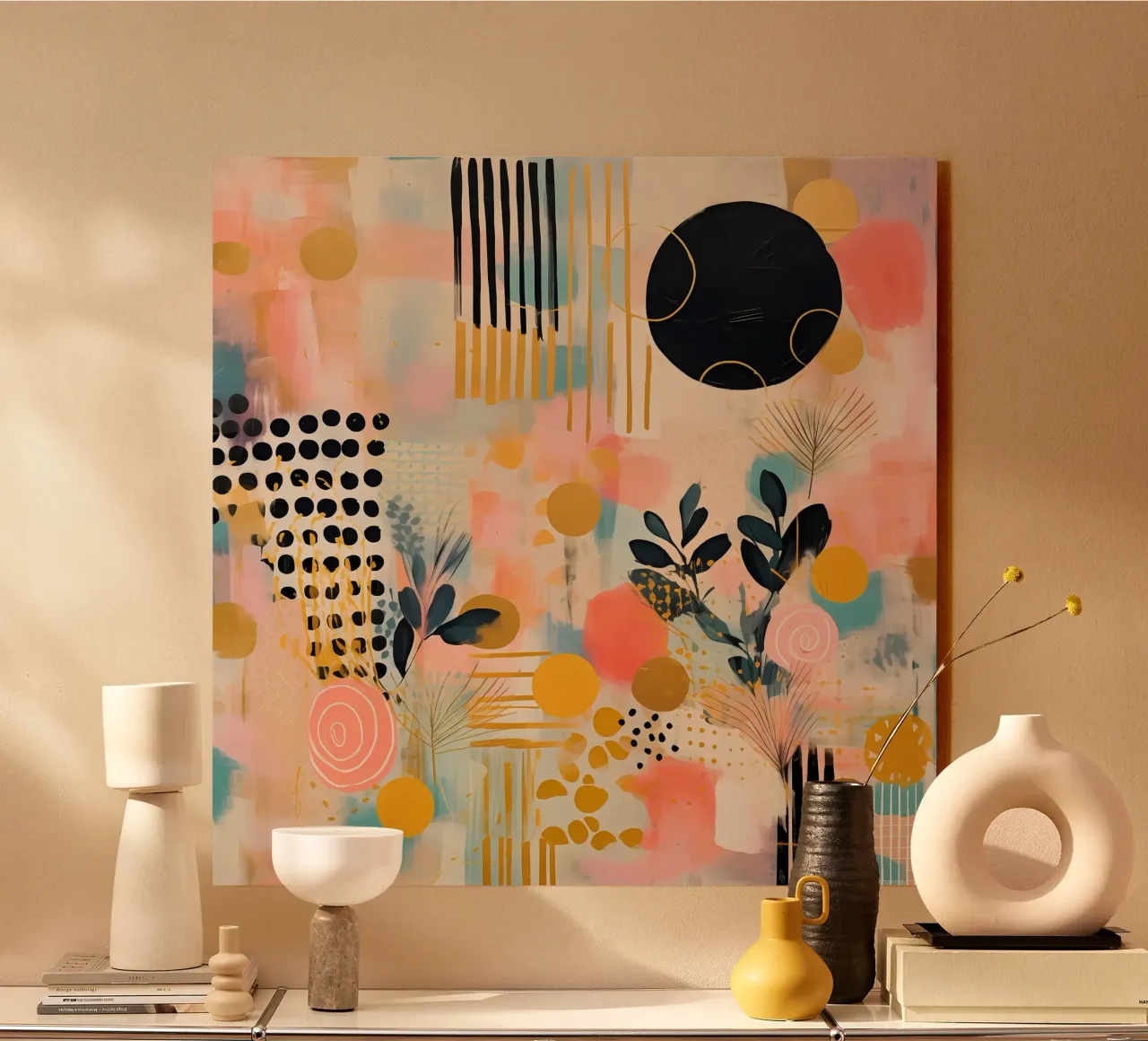 Boho Abstract 8 plexiglass da Yaso Design Boho & Botanic