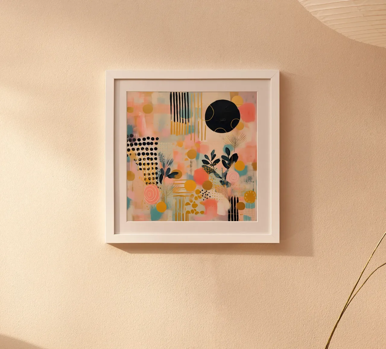 Boho Abstract 8 poster con telaio in plastica da Yaso Design Boho & Botanic