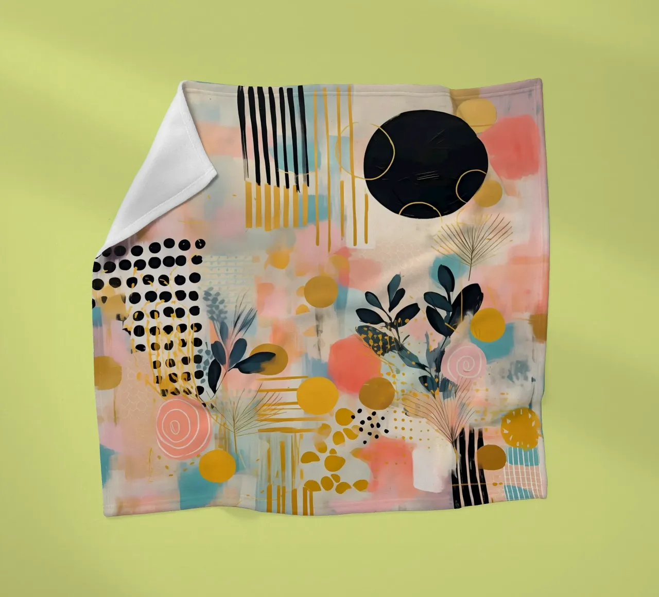 Boho Abstract 8 coperta in pile da Yaso Design Boho & Botanic