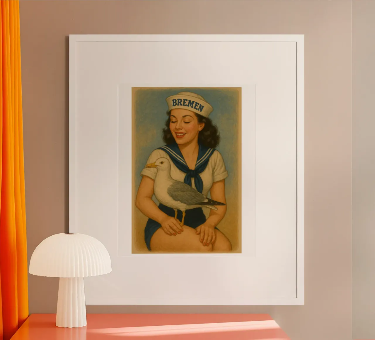 Möwe! poster van Fies&Fein