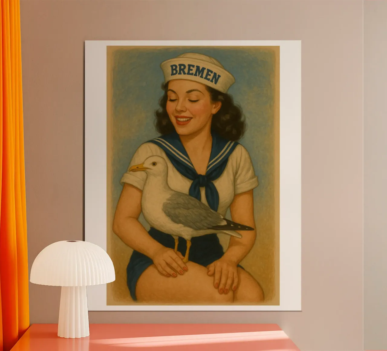 Möwe! poster van Fies&Fein