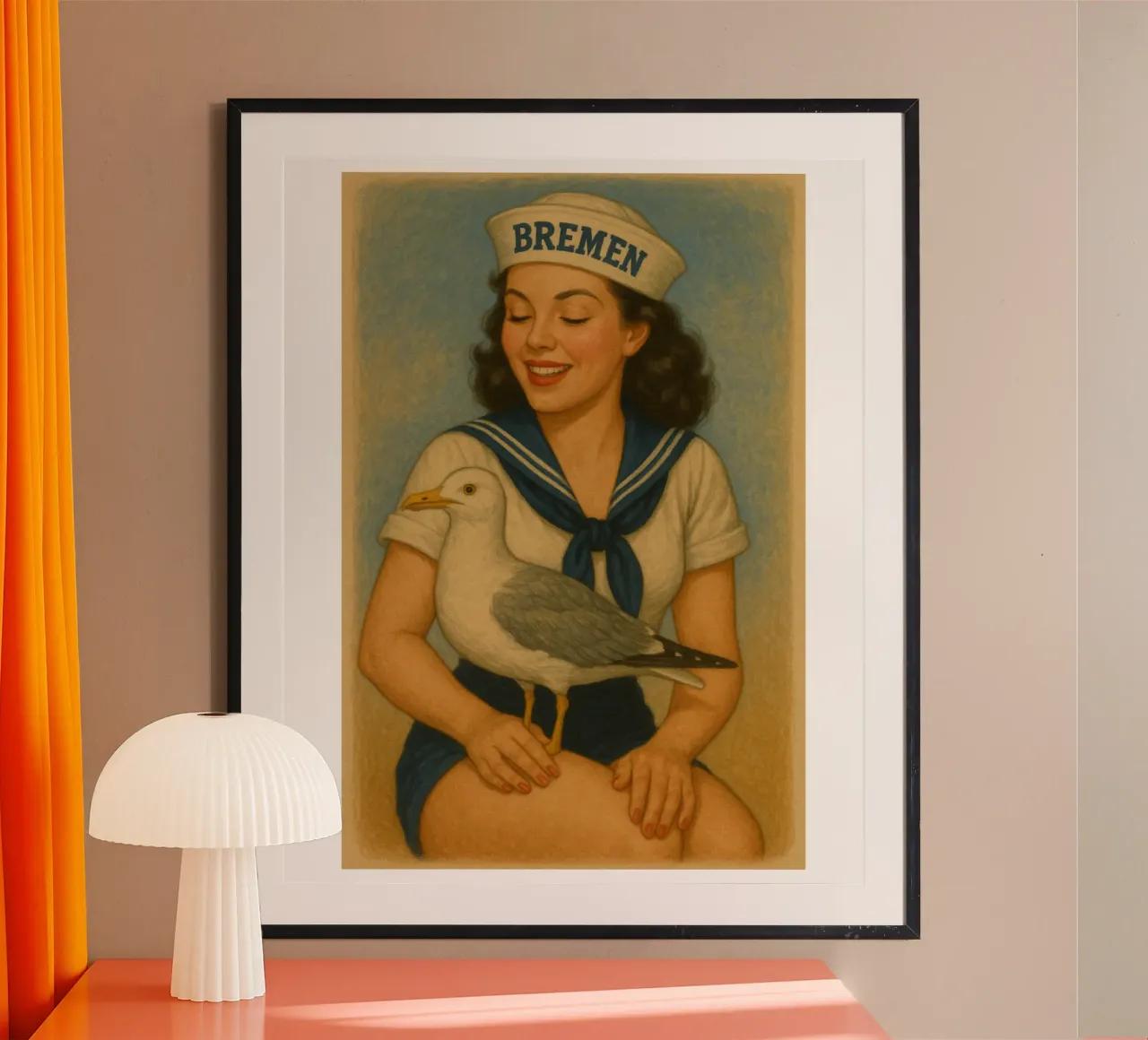 Möwe! poster van Fies&Fein