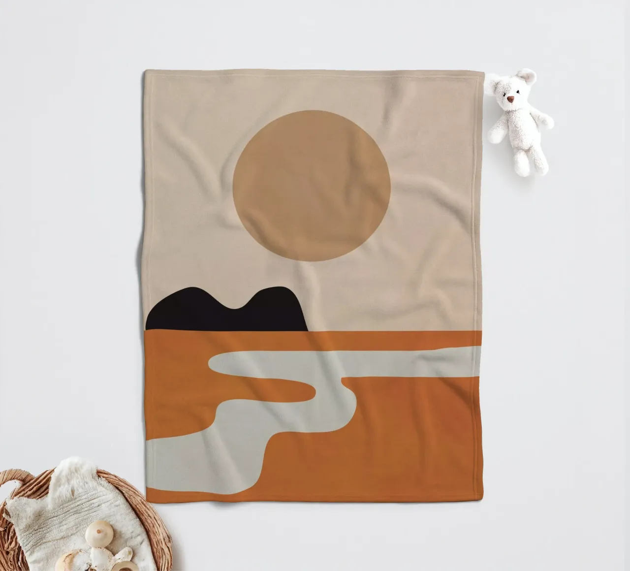 Sonne Fleecedecke von ThingDesign