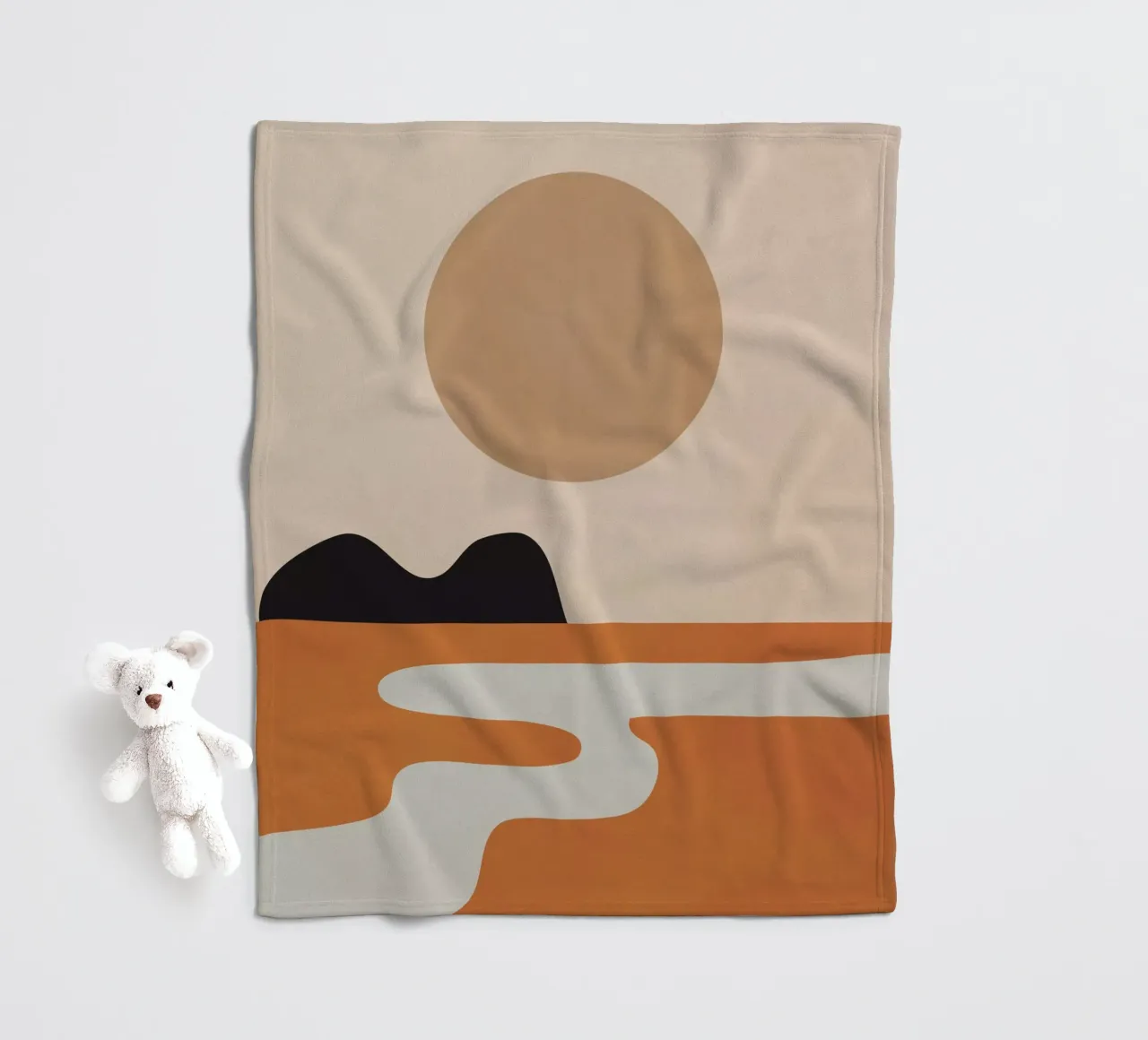 Sonne Fleecedecke von ThingDesign