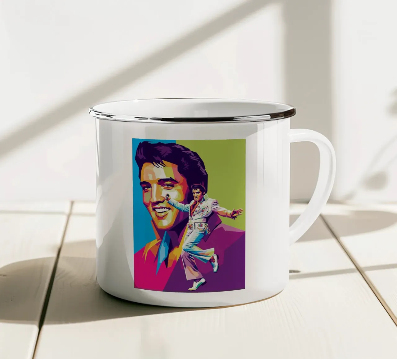 Ballo di Elvis Presley tazza in smalto da Hantamrata