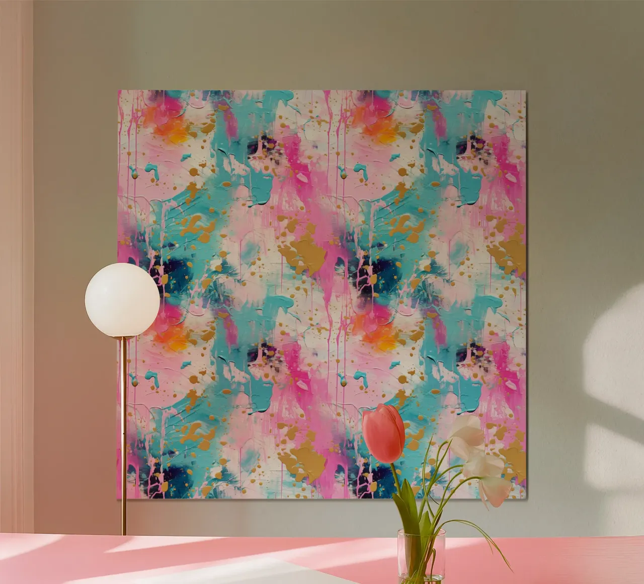 Paint Splatter Malerei Pinselstriche 1 Poster von Yaso Design Paint
