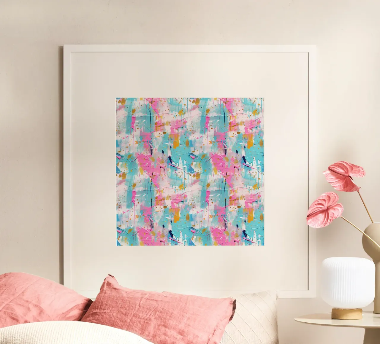 Paint Splatter Malerei Pinselstriche 2 Poster von Yaso Design Paint