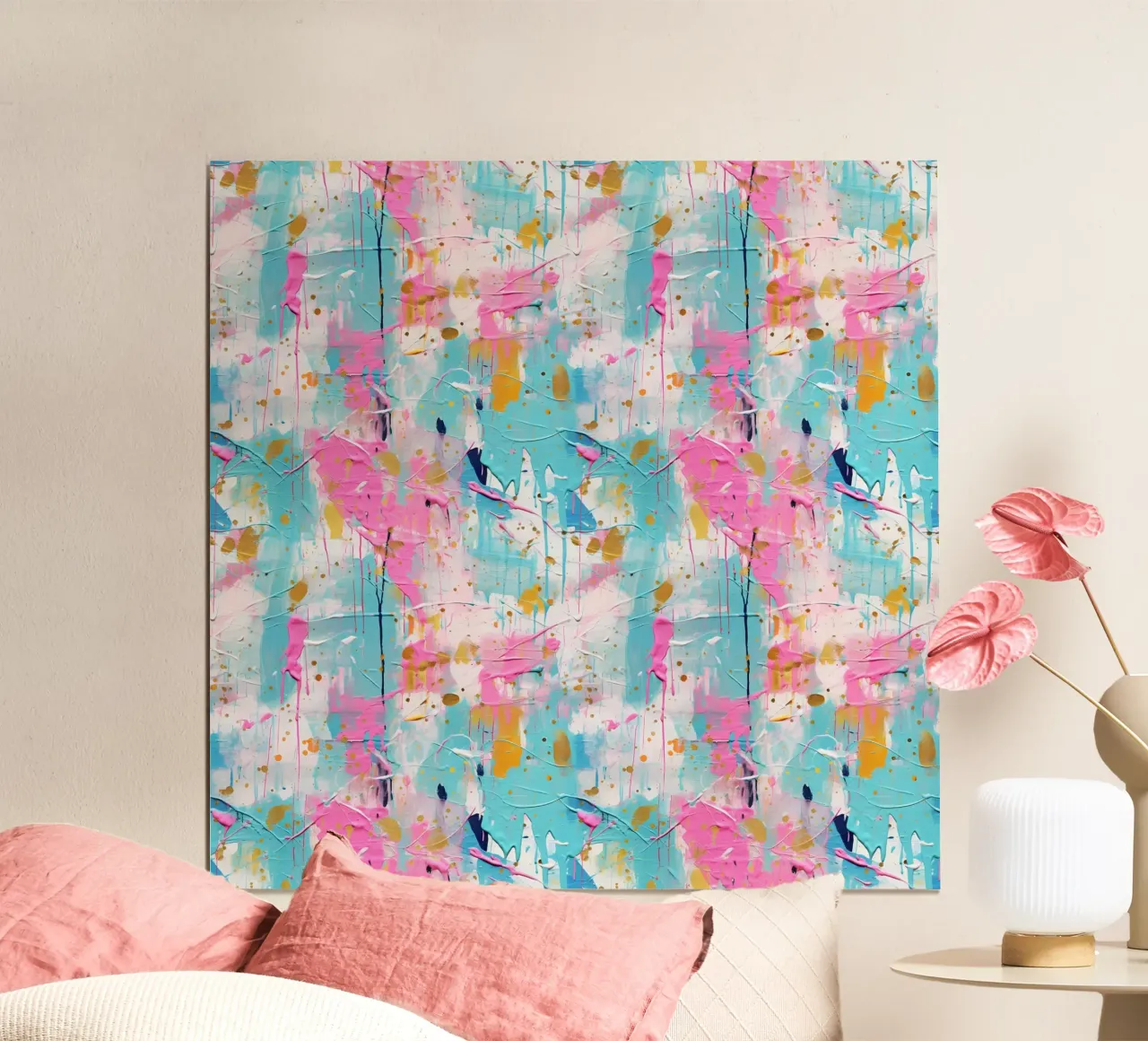 Paint Splatter Malerei Pinselstriche 2 Poster von Yaso Design Paint