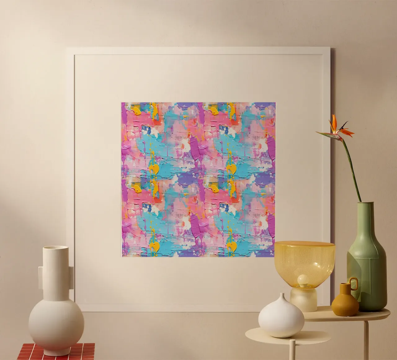 Paint Splatter Malerei Pinselstriche 4 Poster von Yaso Design Paint