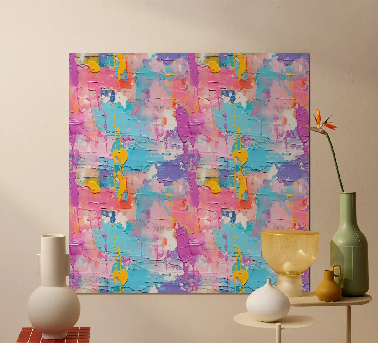 Paint Splatter Malerei Pinselstriche 4 Poster von Yaso Design Paint