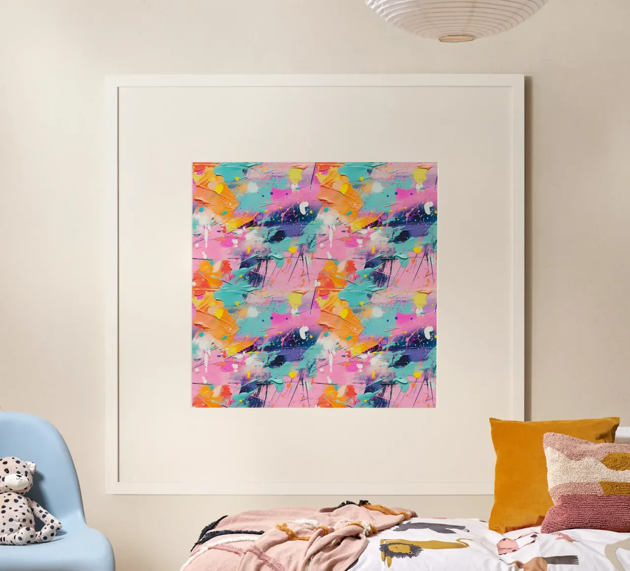 Paint Splatter Malerei Pinselstriche 5 Poster von Yaso Design Paint