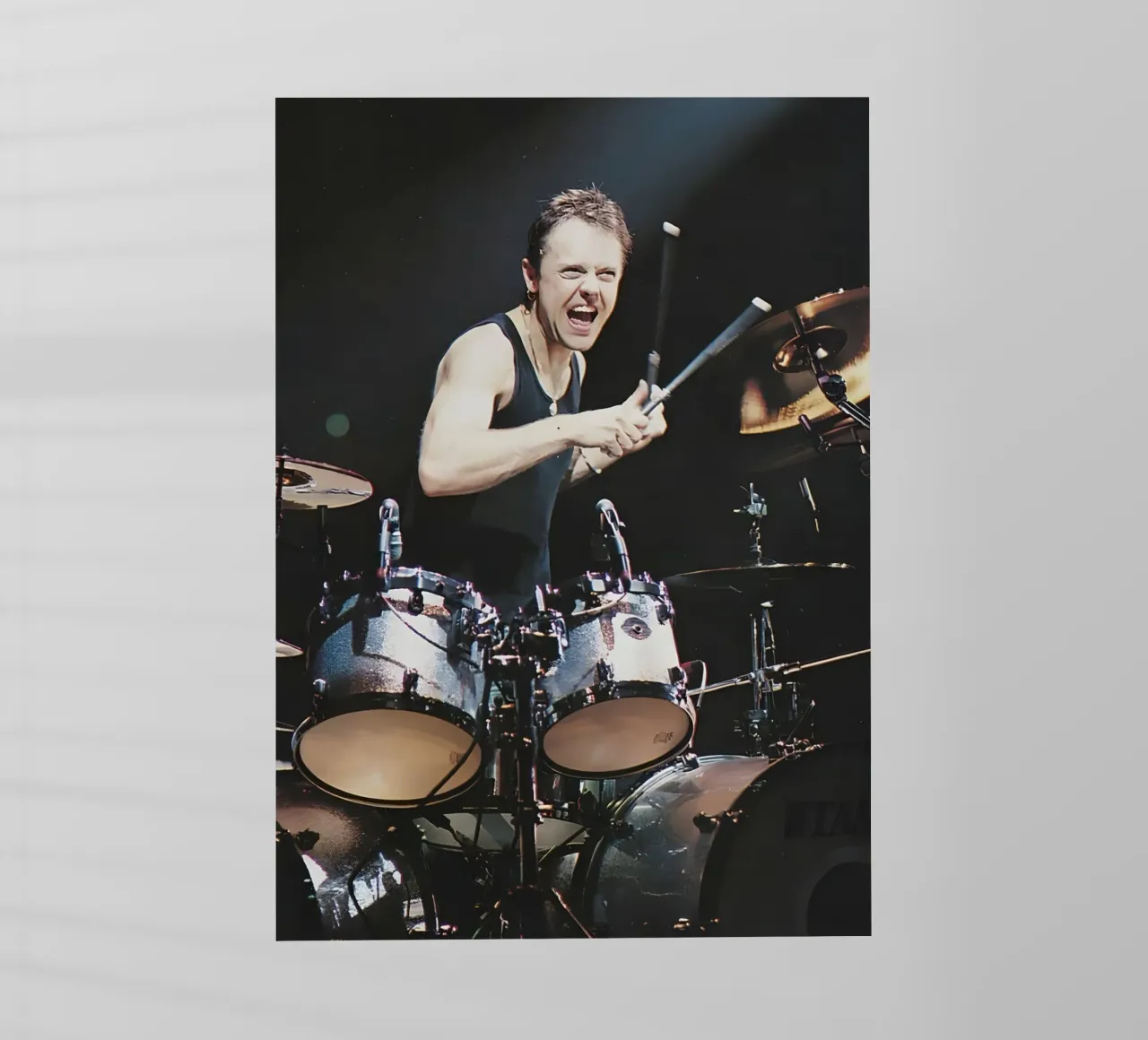 Lars Ulrich pellicola backlit da Low poly art