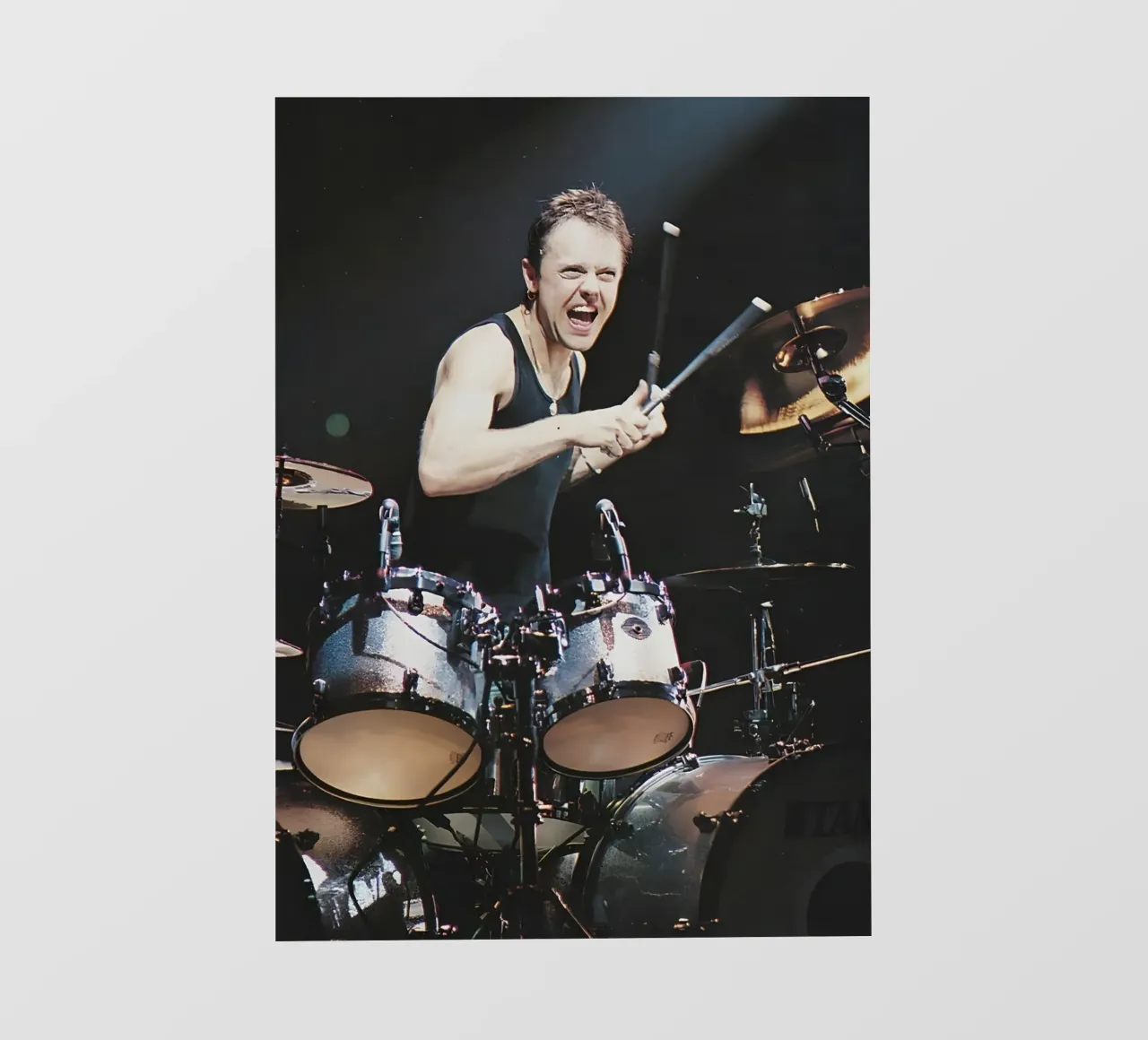 Lars Ulrich pellicola backlit da Low poly art