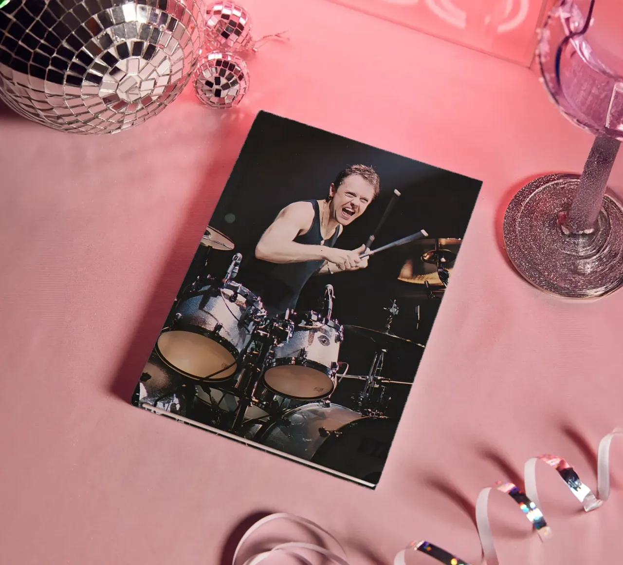 Lars Ulrich notebook by Low poly art