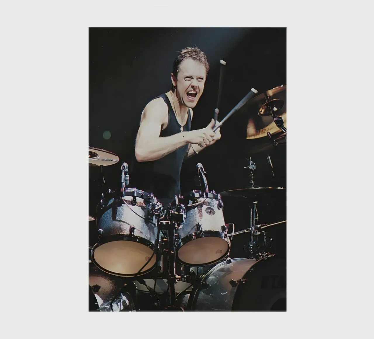 Lars Ulrich notebook by Low poly art