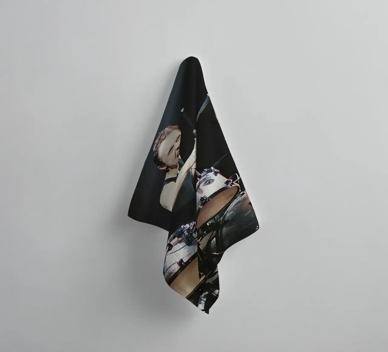 Lars Ulrich asciugamano da bagno da Low poly art