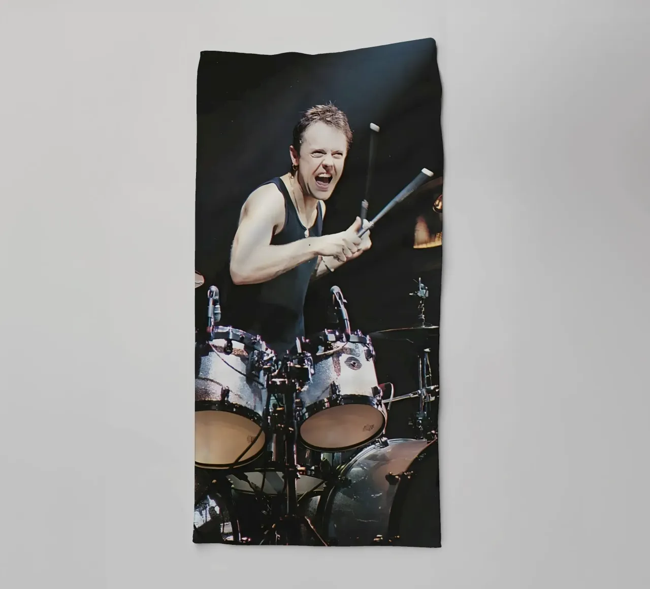 Lars Ulrich asciugamano da bagno da Low poly art