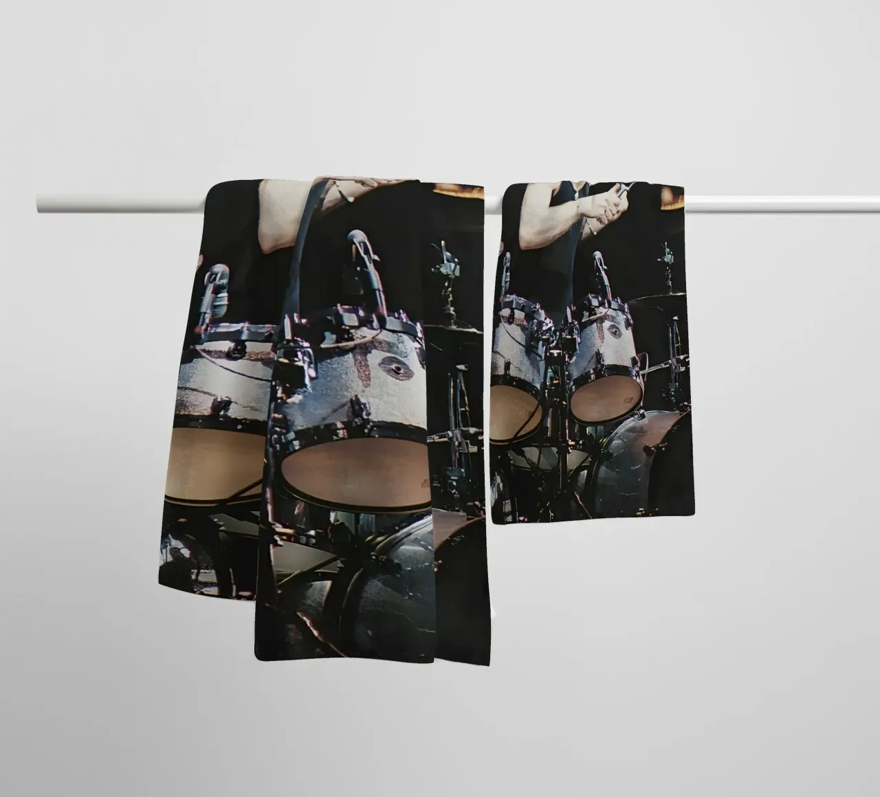 Lars Ulrich asciugamano da bagno da Low poly art