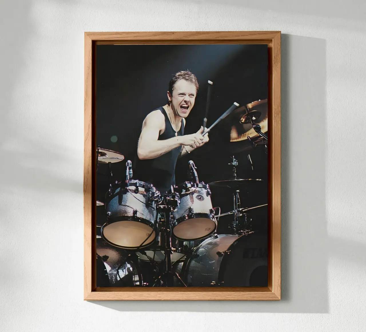 Lars Ulrich alluminio dibond da Low poly art