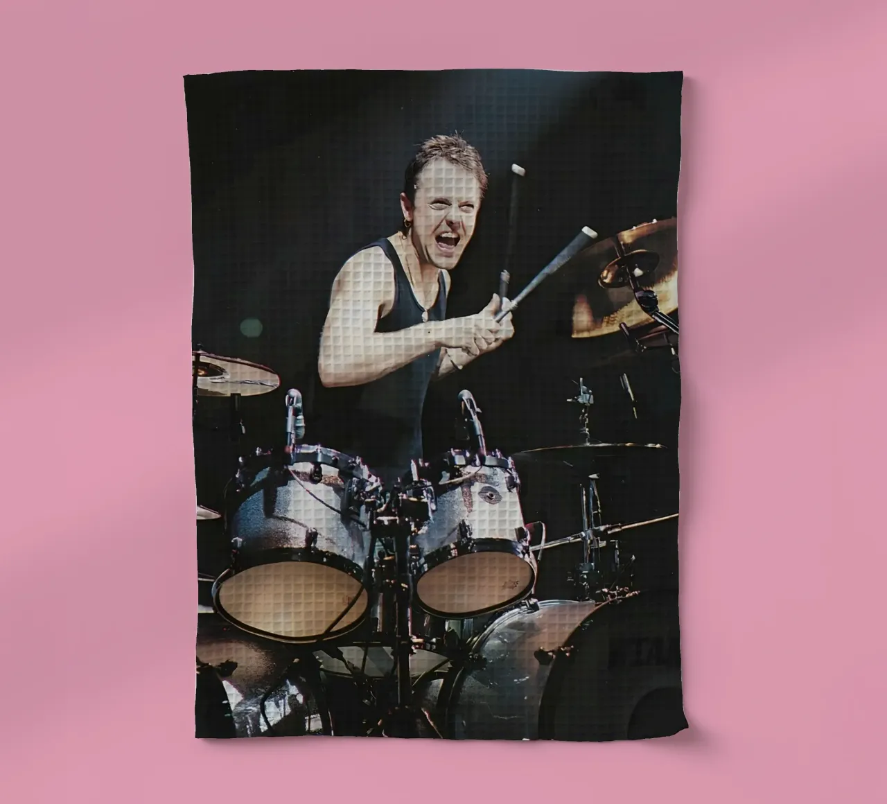 Lars Ulrich canovaccio da cucina da Low poly art