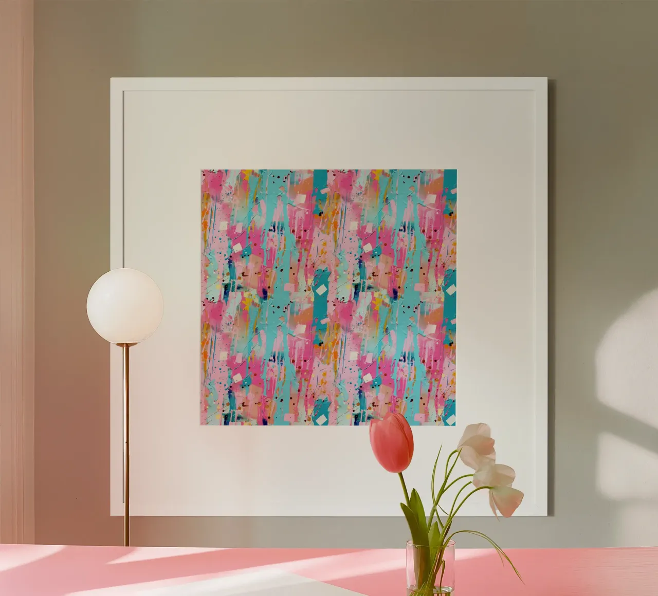 Paint Splatter Malerei Pinselstriche 7 Poster von Yaso Design Paint