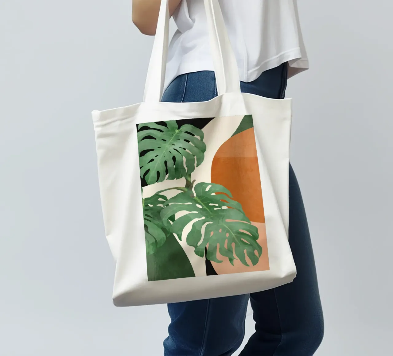 Feuilles tropicales - Art abstrait tote bag de ThingDesign